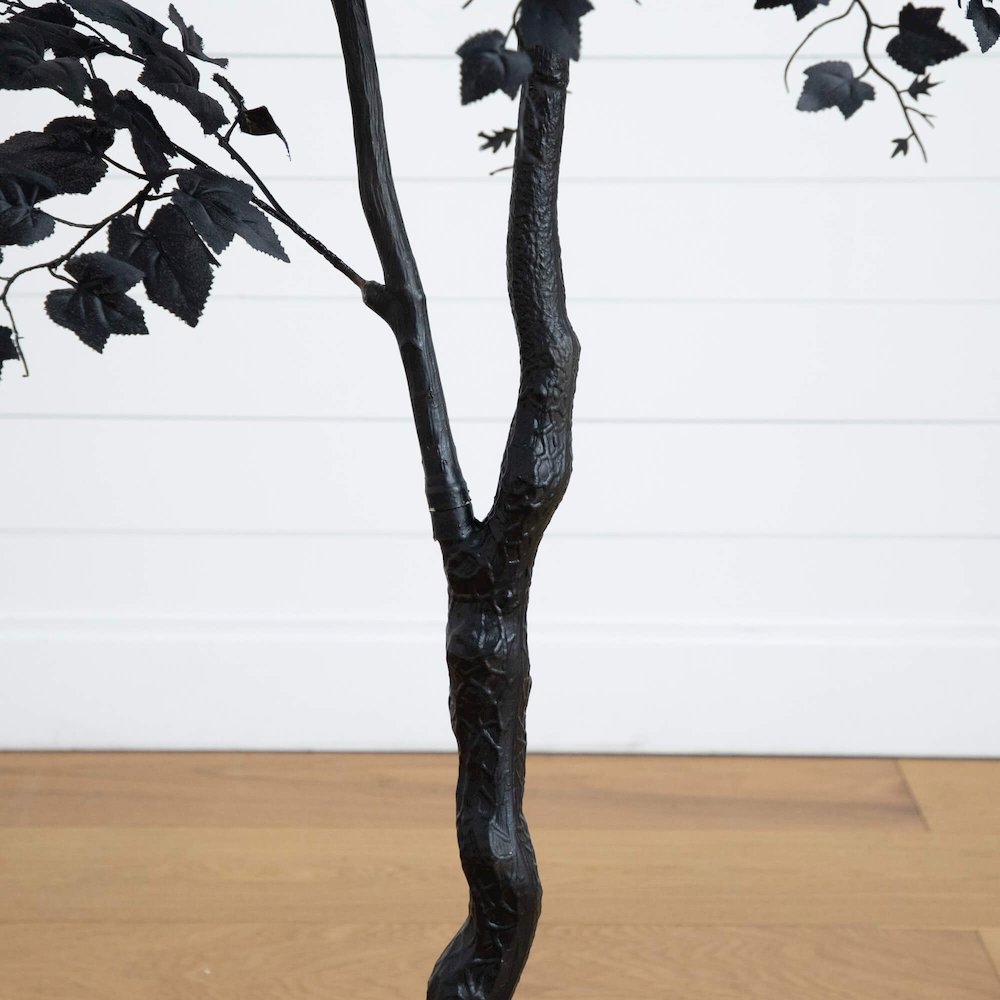6ft. Artificial Halloween Black Maple Tree. Picture 6