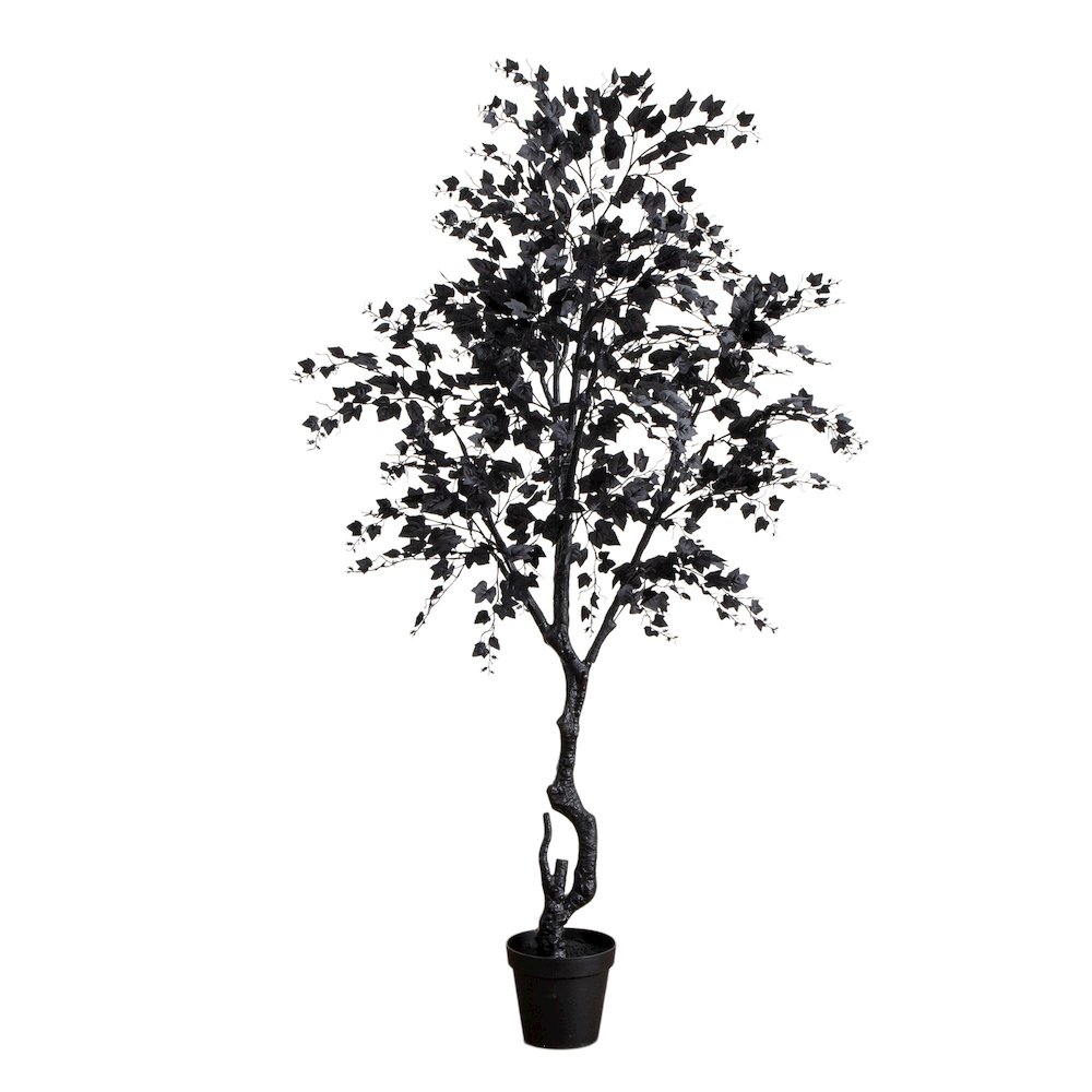 7ft. Artificial Halloween Black Maple Tree. Picture 1