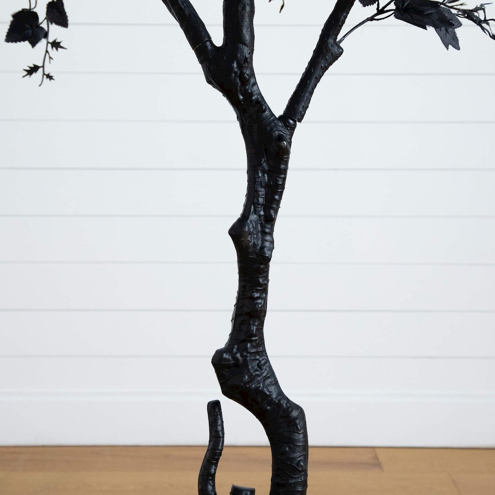 7ft. Artificial Halloween Black Maple Tree. Picture 4