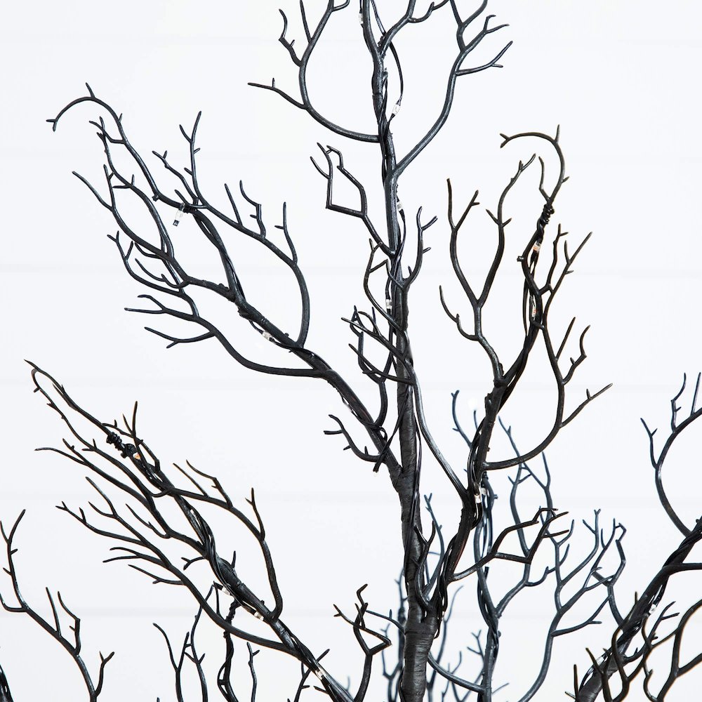 4ft. Pre-Lit Halloween Minimalist Twig Artificial Fall Tree with 160 LED Lights. Picture 7