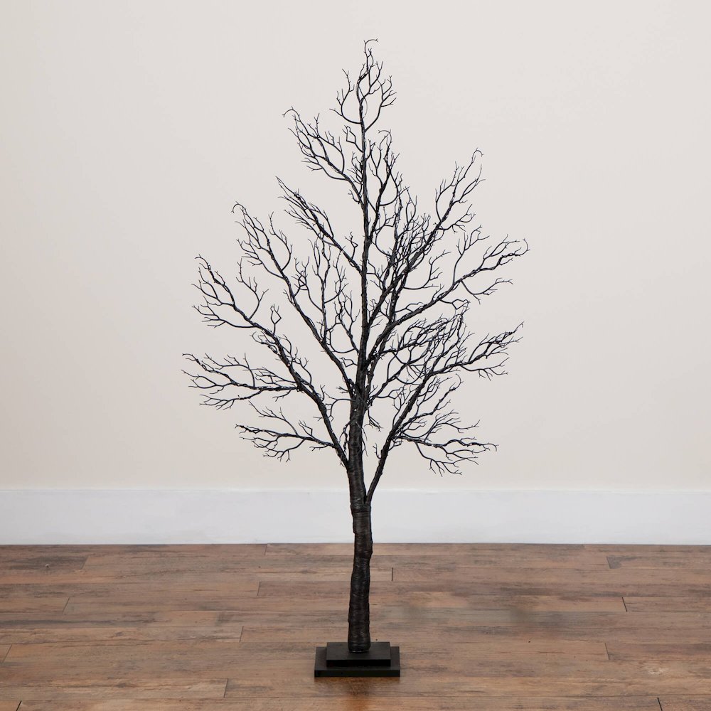 4ft. Pre-Lit Halloween Minimalist Twig Artificial Fall Tree with 160 LED Lights. Picture 12