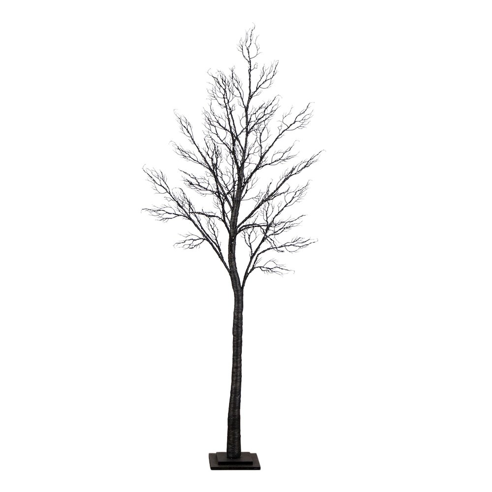 7ft. Pre-Lit Halloween Minimalist Twig Artificial Fall Tree with 400 LED Lights. Picture 9