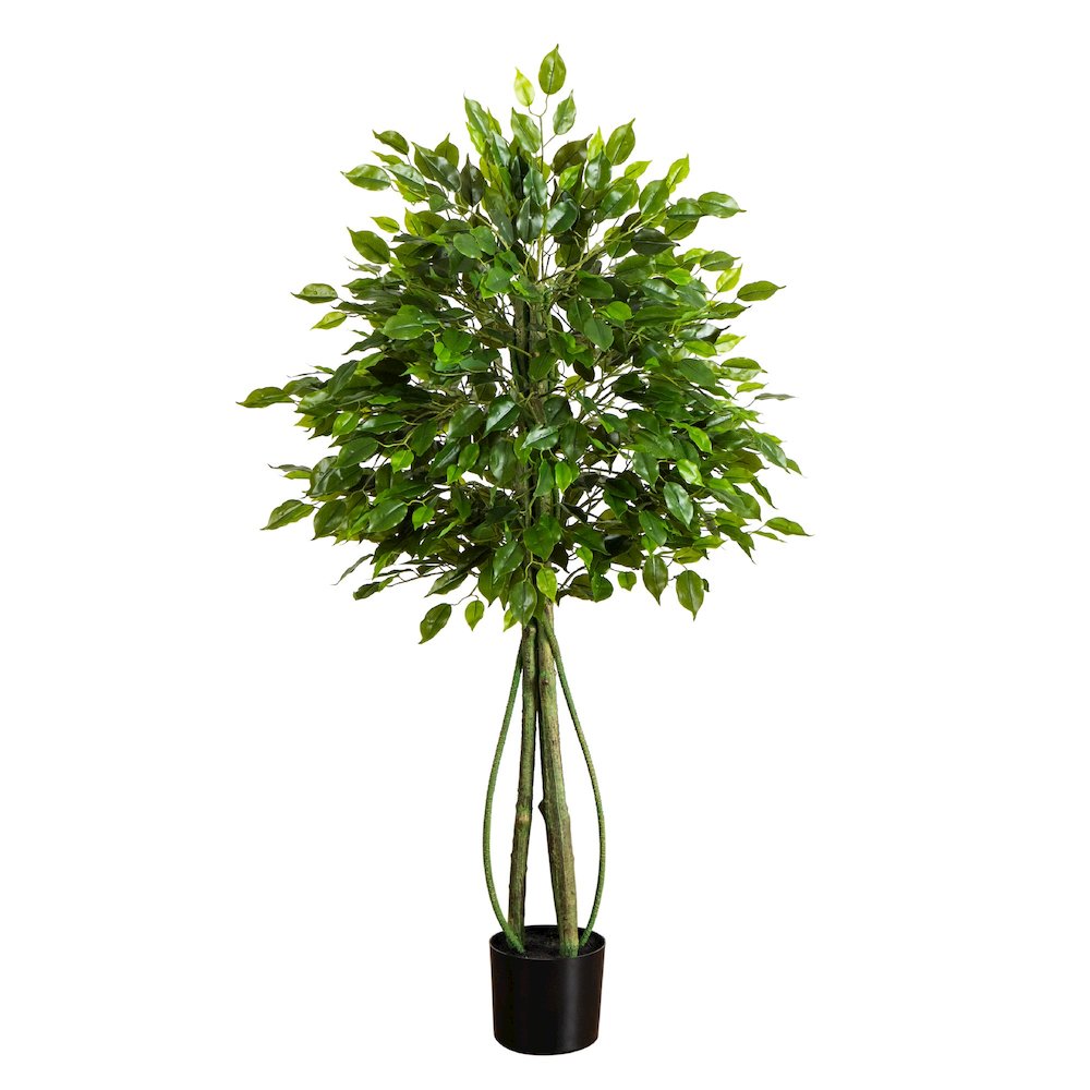 4.5ft. UV Resistant Artificial Ficus Tree (Indoor/Outdoor). Picture 5