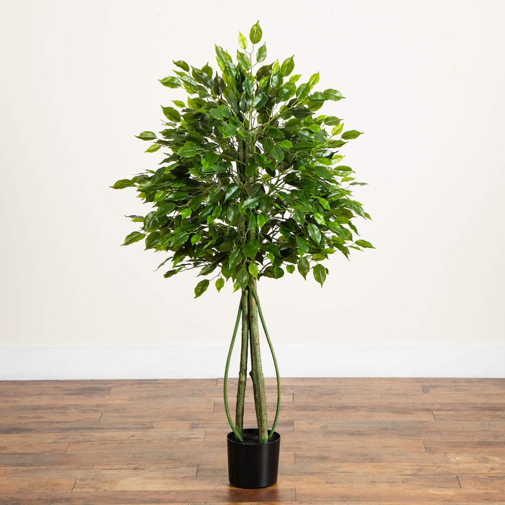4.5ft. UV Resistant Artificial Ficus Tree (Indoor/Outdoor). Picture 6
