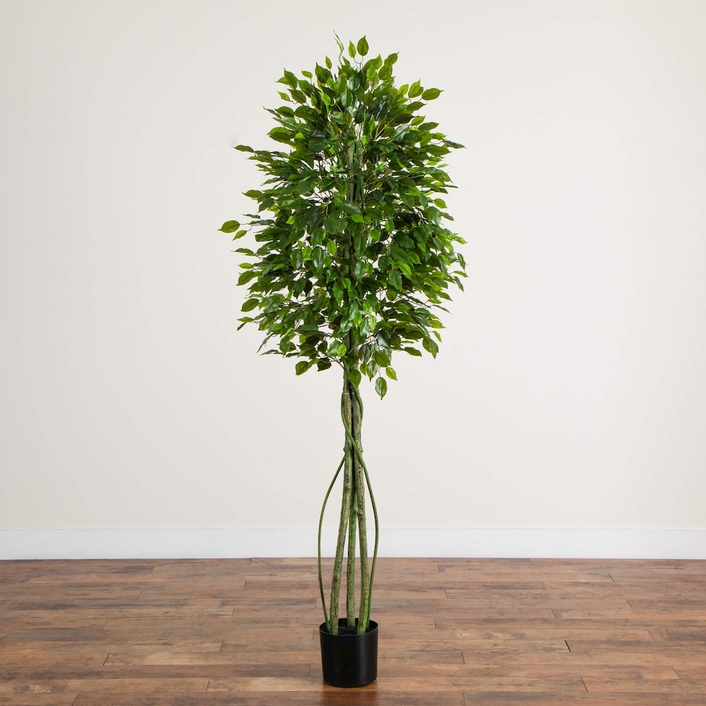 6.5ft. UV Resistant Artificial Ficus Tree (Indoor/Outdoor). Picture 4
