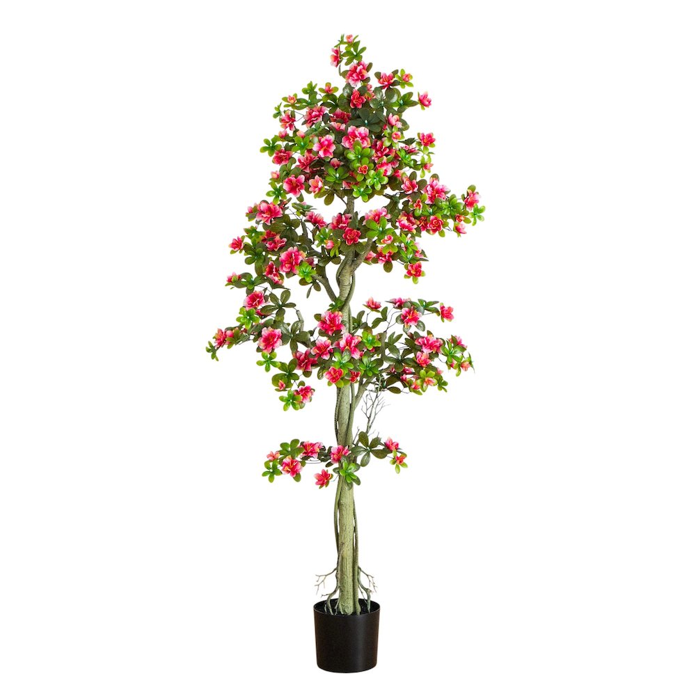 6ft. UV Resistant Artificial Azalea Tree (Indoor/Outdoor). Picture 5