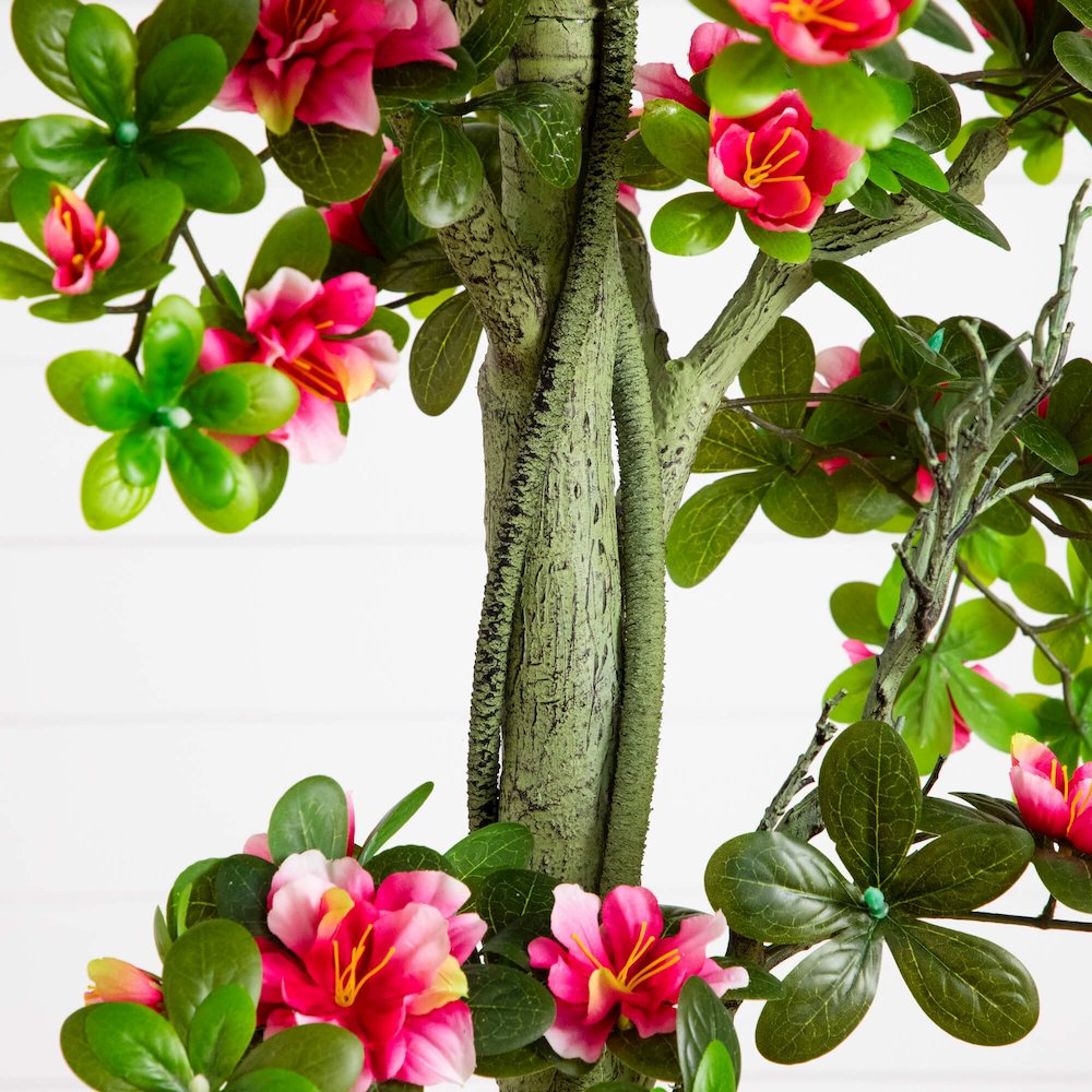 6ft. UV Resistant Artificial Azalea Tree (Indoor/Outdoor). Picture 2