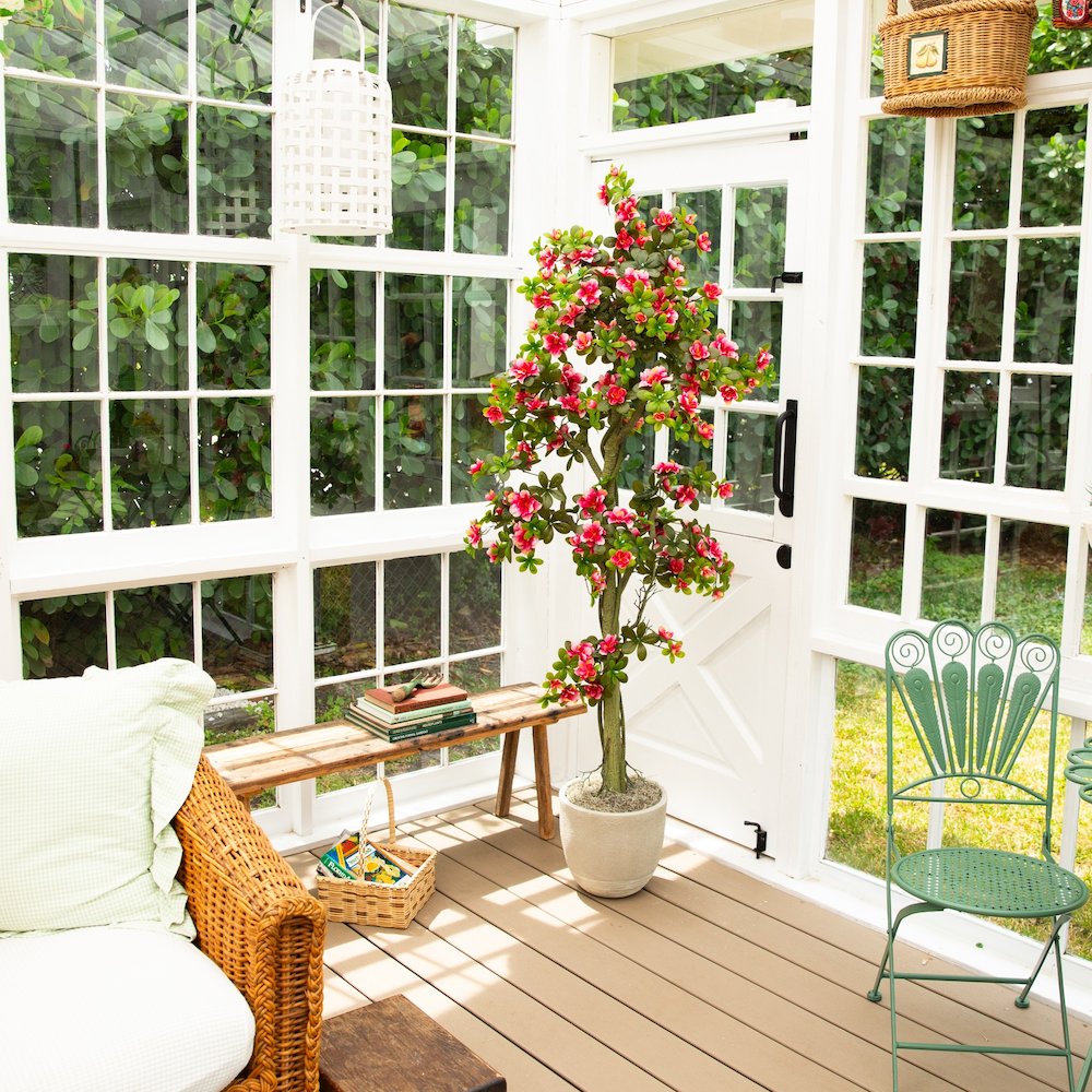 6ft. UV Resistant Artificial Azalea Tree (Indoor/Outdoor). Picture 10