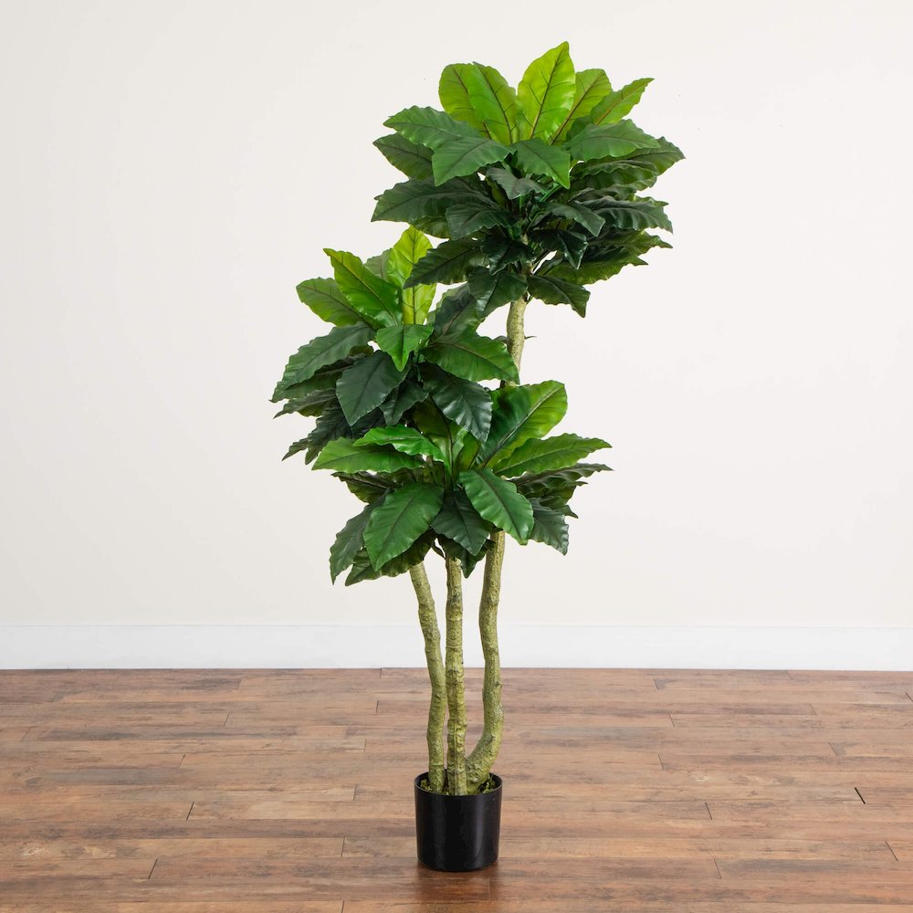 6ft. UV Resistant Artificial Bird Nest Fern Tree (Indoor/Outdoor). Picture 6