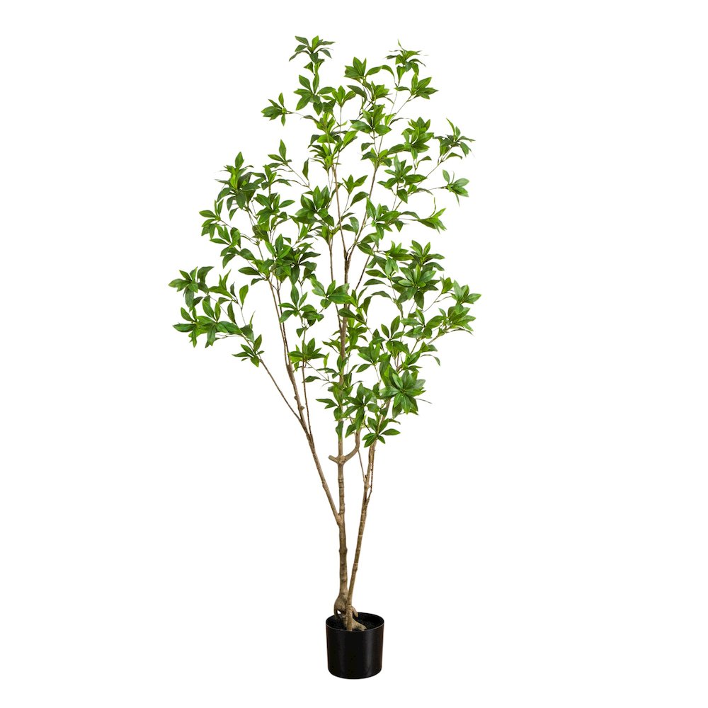 6ft. Artificial Minimalist Japanese Pieris Tree. Picture 1