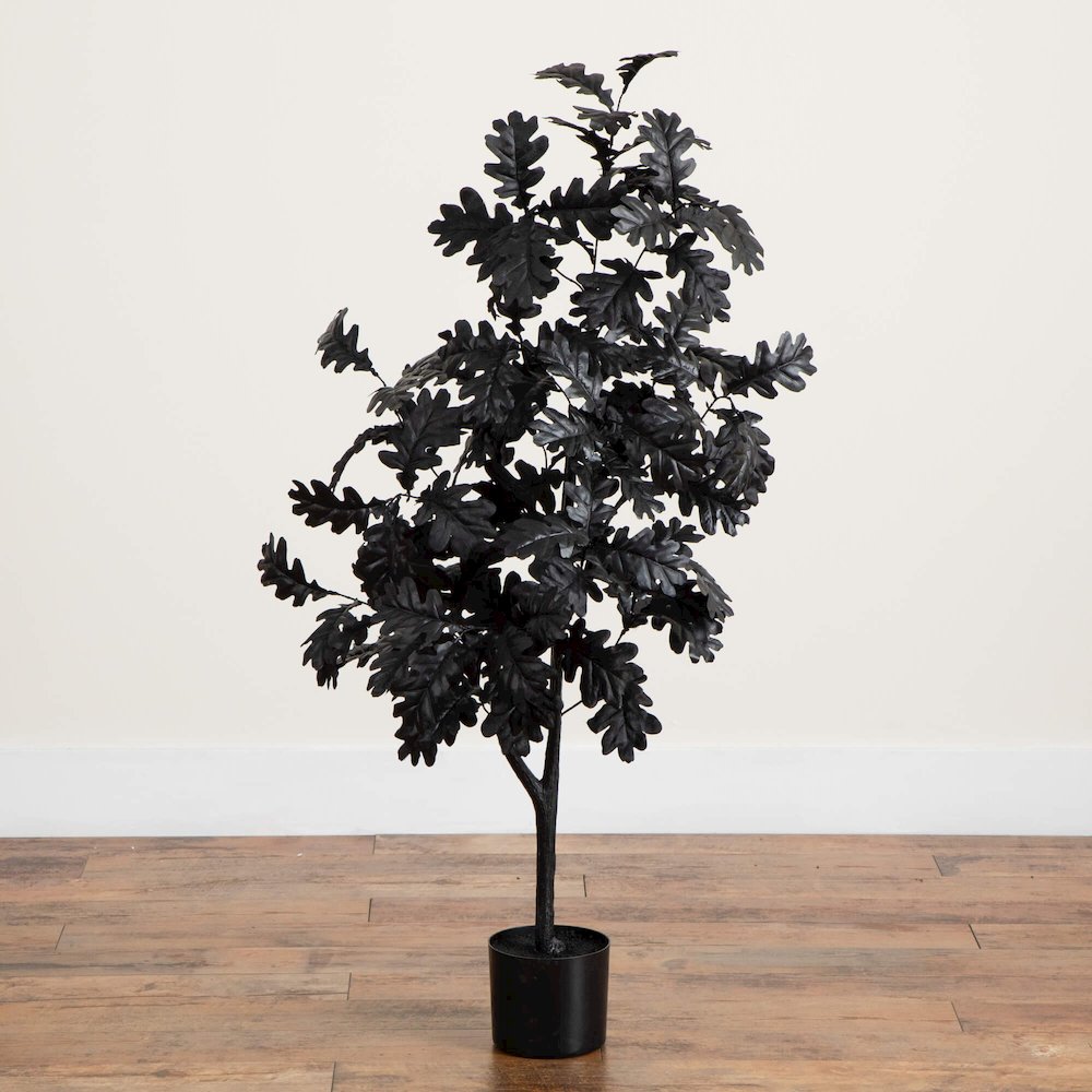 4ft. Artificial Halloween Black Oak Tree. Picture 4