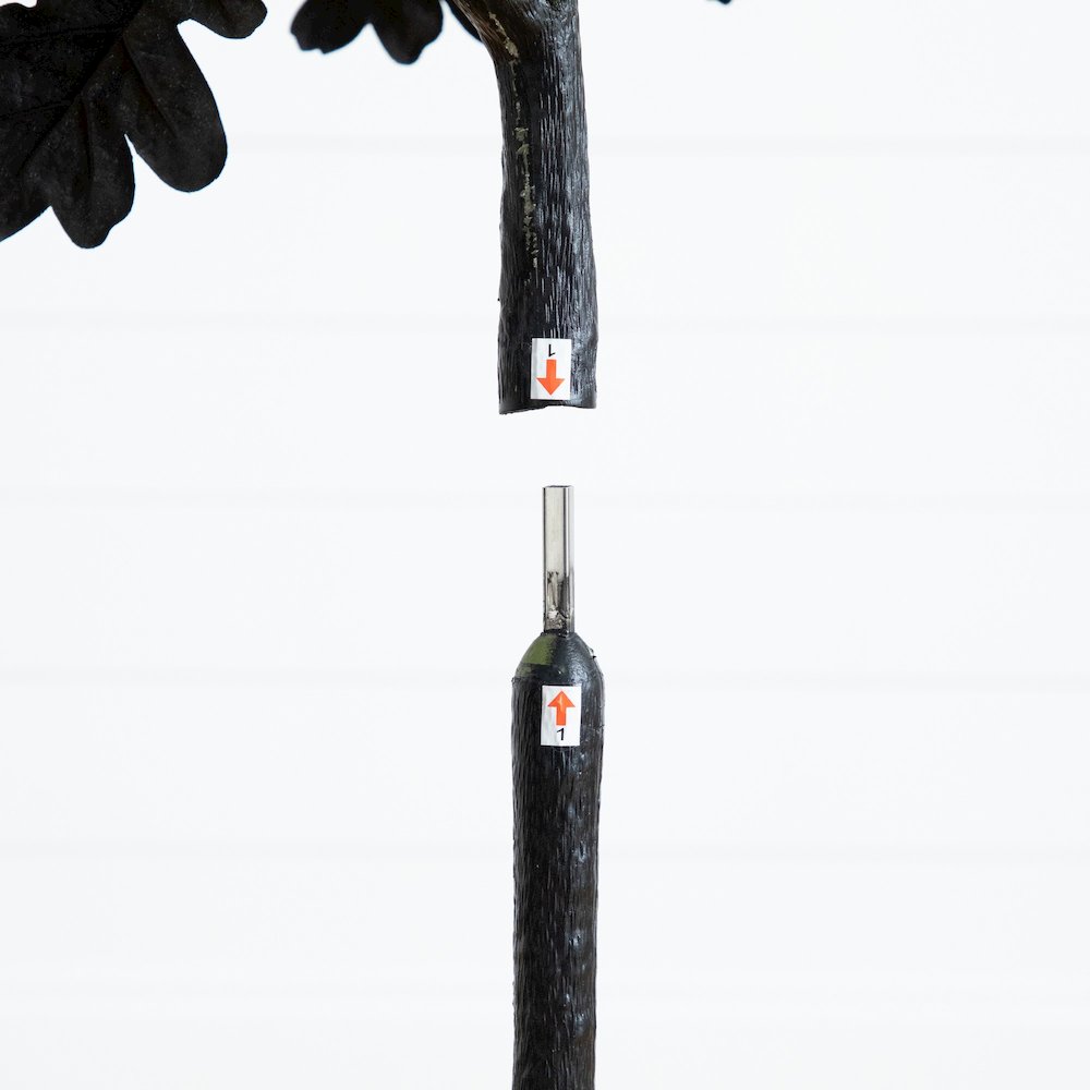 5ft. Artificial Halloween Black Oak Tree. Picture 7