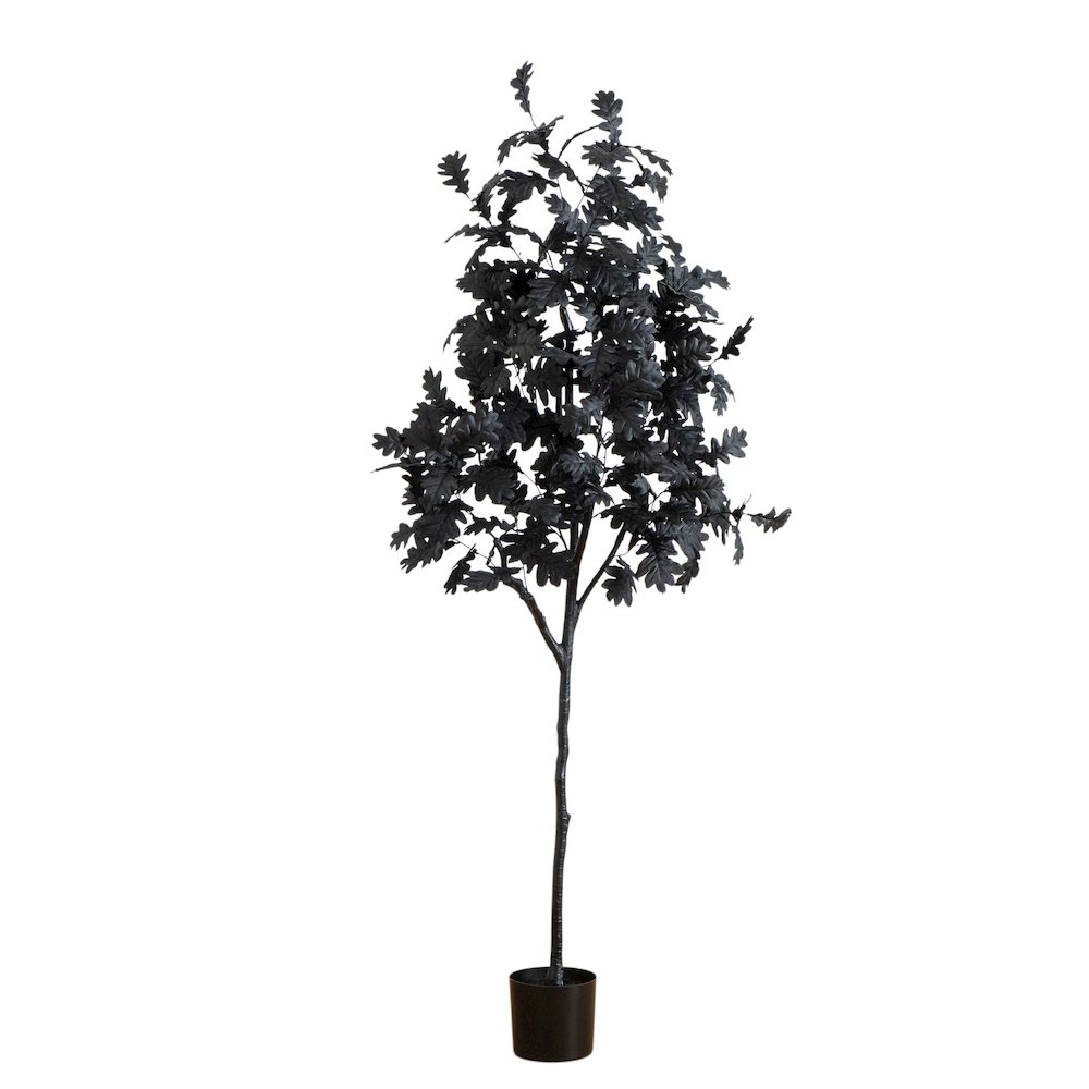 6ft. Artificial Halloween Black Oak Tree. Picture 1