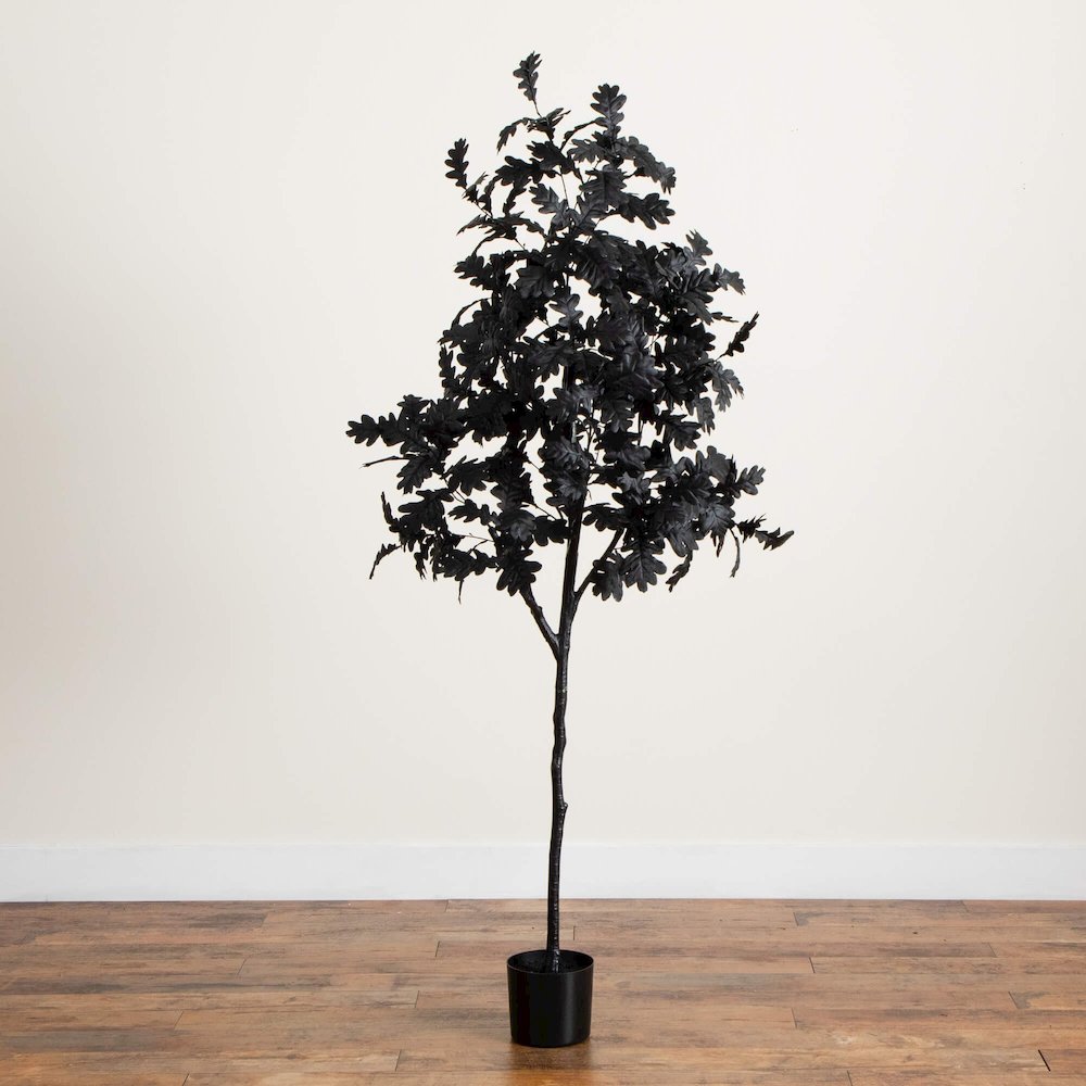 6ft. Artificial Halloween Black Oak Tree. Picture 2