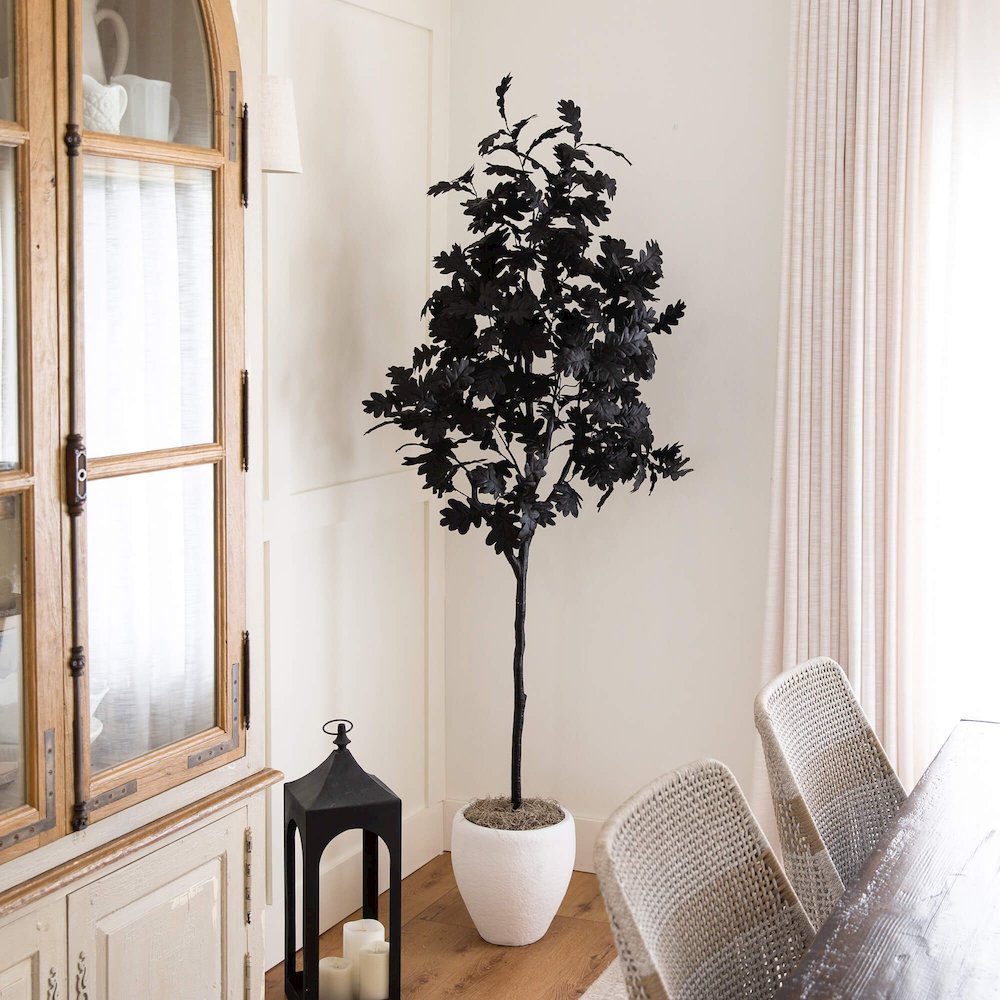 6ft. Artificial Halloween Black Oak Tree. Picture 3
