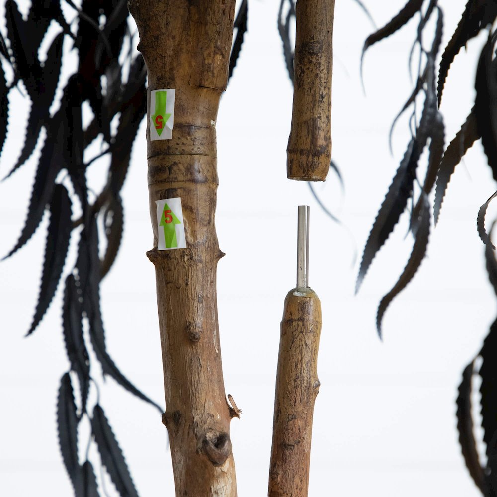 4ft. Artificial Halloween Black Willow Tree. Picture 4