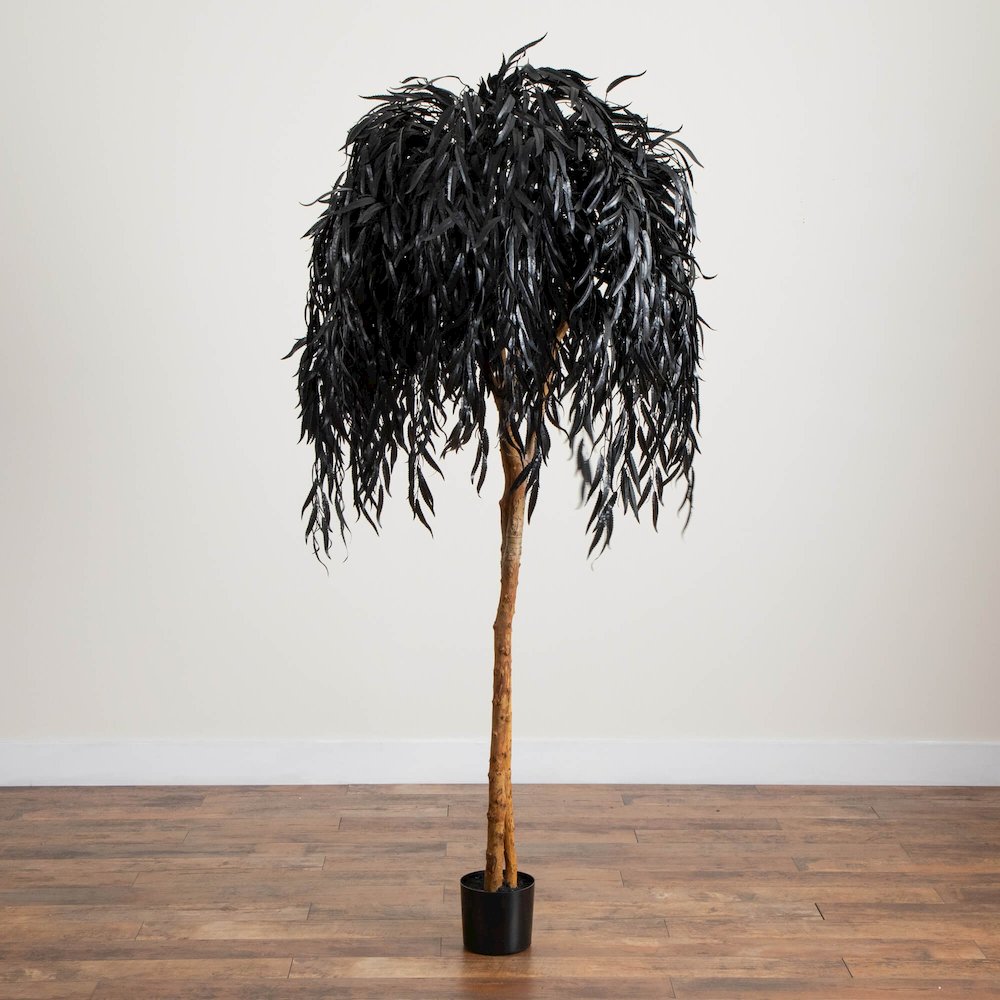 6ft. Artificial Halloween Black Willow Tree. Picture 2