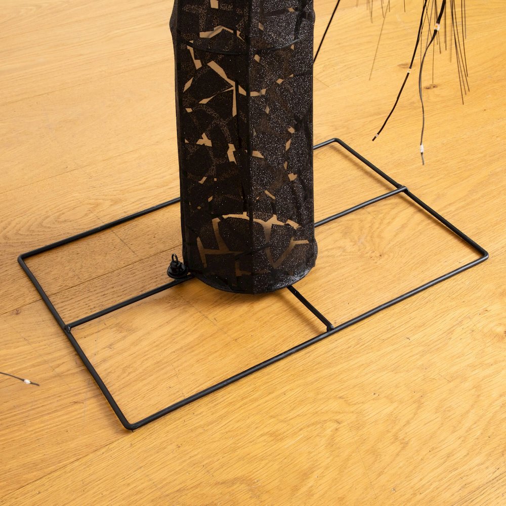 7ftPre-Lit Artificial Halloween Black Willow Tree with 600 Dual Color LED Lights. Picture 14