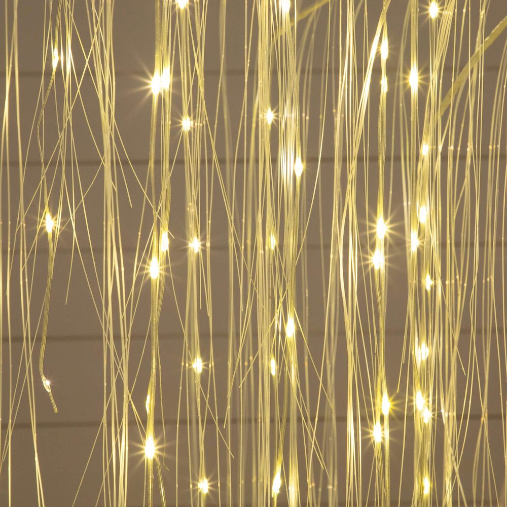 7ft. Pre-Lit Artificial White Willow Tree with 400 Cool White LED Light. Picture 9