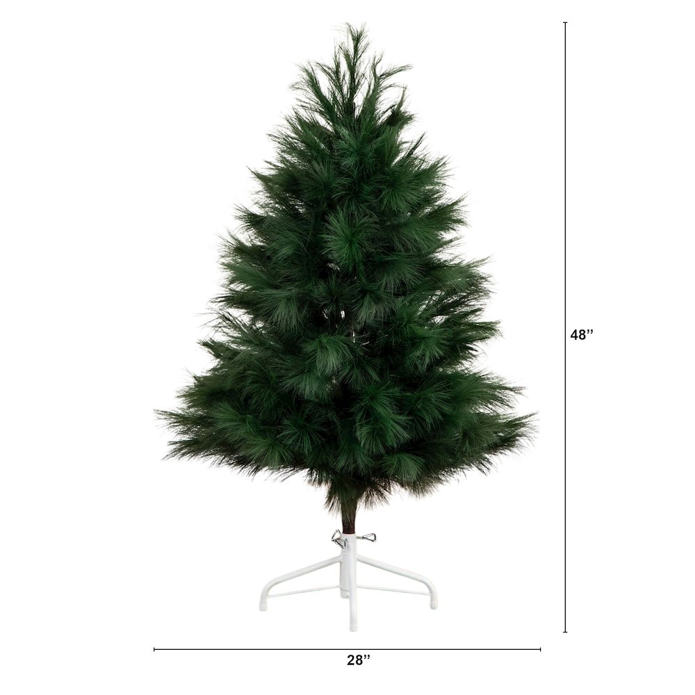 4ft. Artificial Green Pampas Grass Christmas Tree. Picture 5