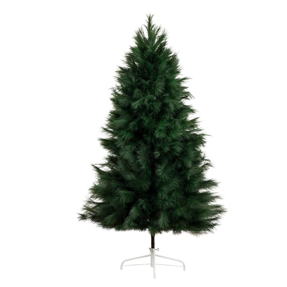 6ft. Artificial Green Pampas Grass Christmas Tree. Picture 6