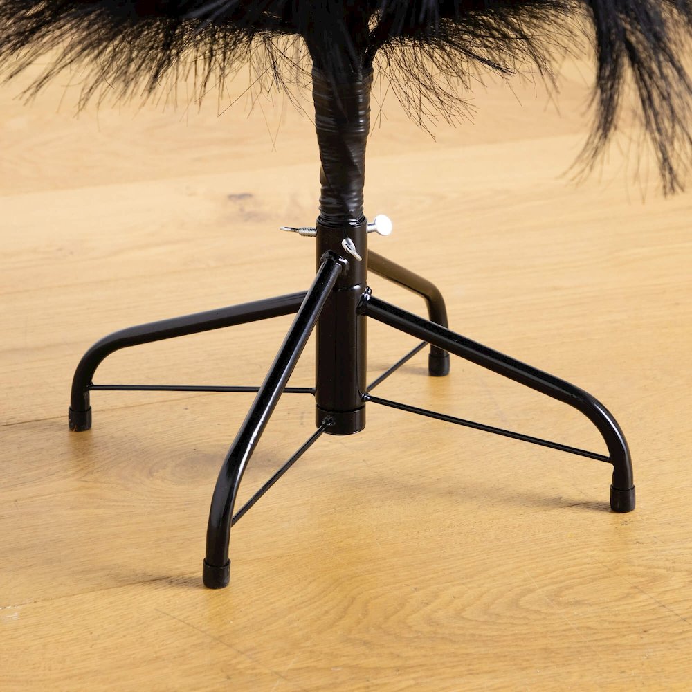 4ft. Artificial Halloween Black Pampas Grass Christmas Tree. Picture 7