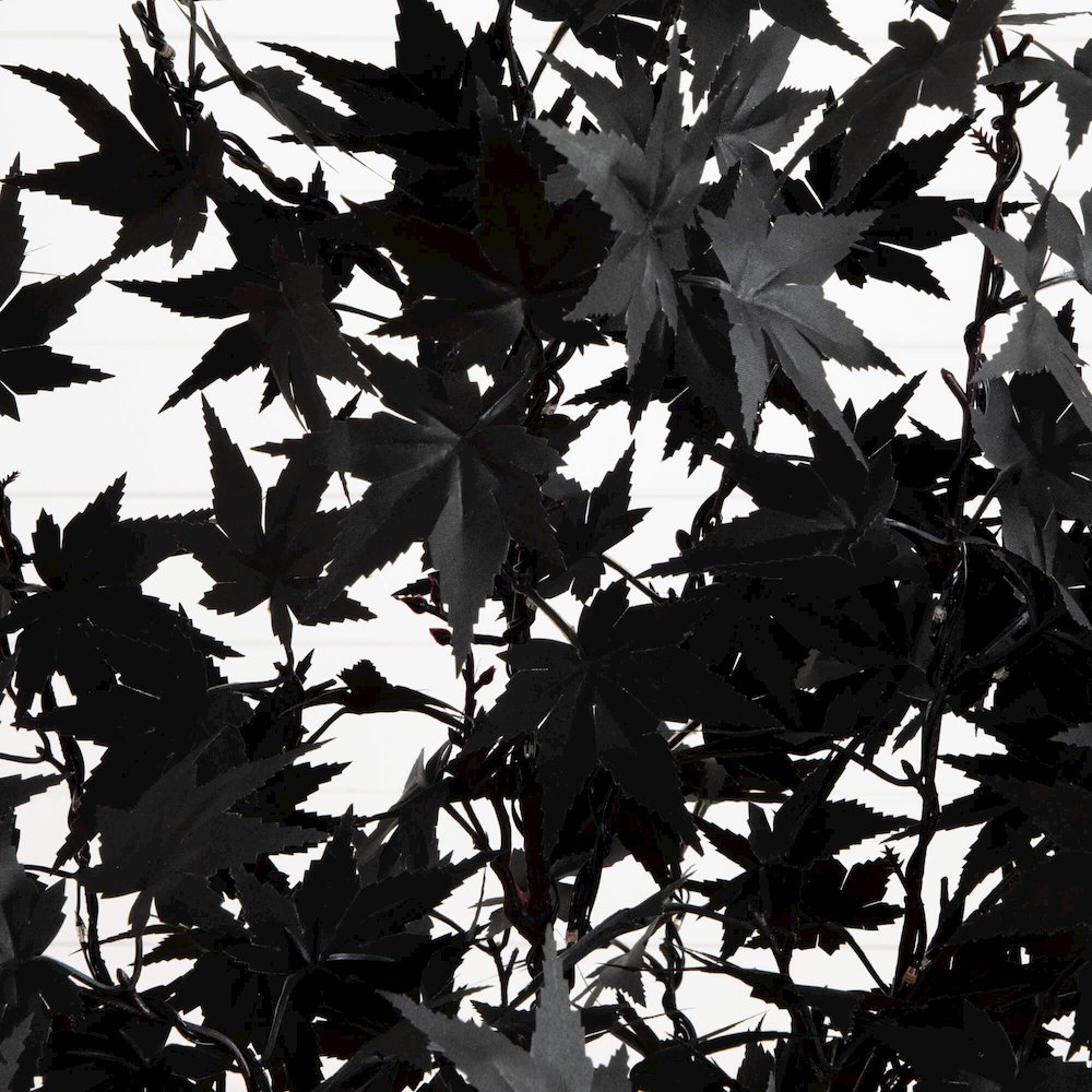 4ft. Pre-Lit Artificial Halloween Black Maple Tree with 180 LED Lights. Picture 7