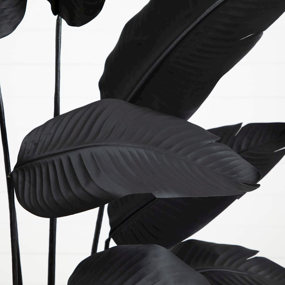 6ft. Artificial Halloween Black Travelers Palm Tree. Picture 2