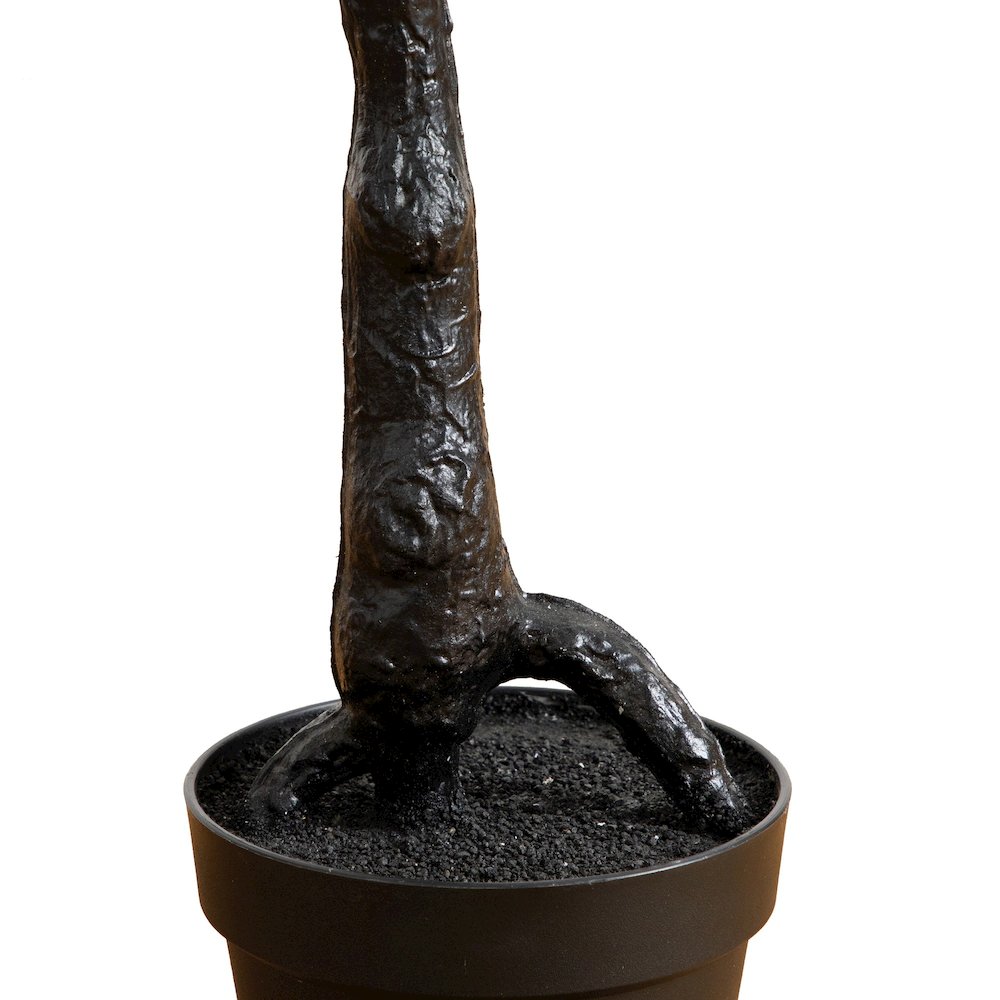 4ft. Pre-Lit Artificial Halloween Black Spooky Twig Tree with Bats. Picture 9
