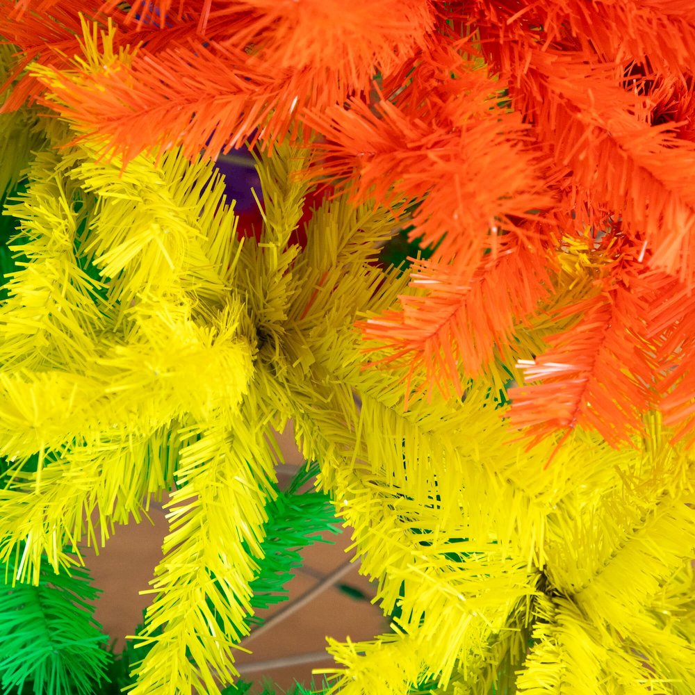 6ft. Artificial Rainbow Christmas Tree. Picture 4