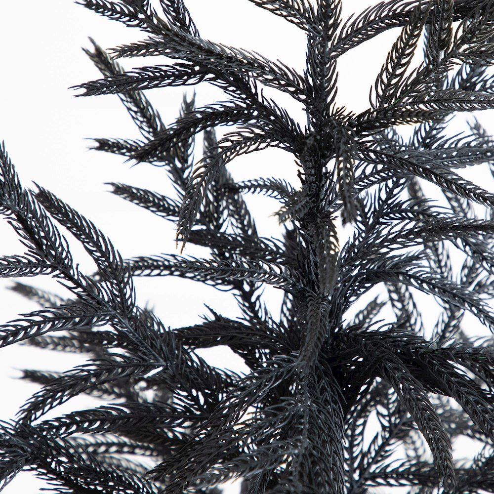 4ft. Artificial Halloween Real Touch Black Norfolk Pine Christmas Tree. Picture 4