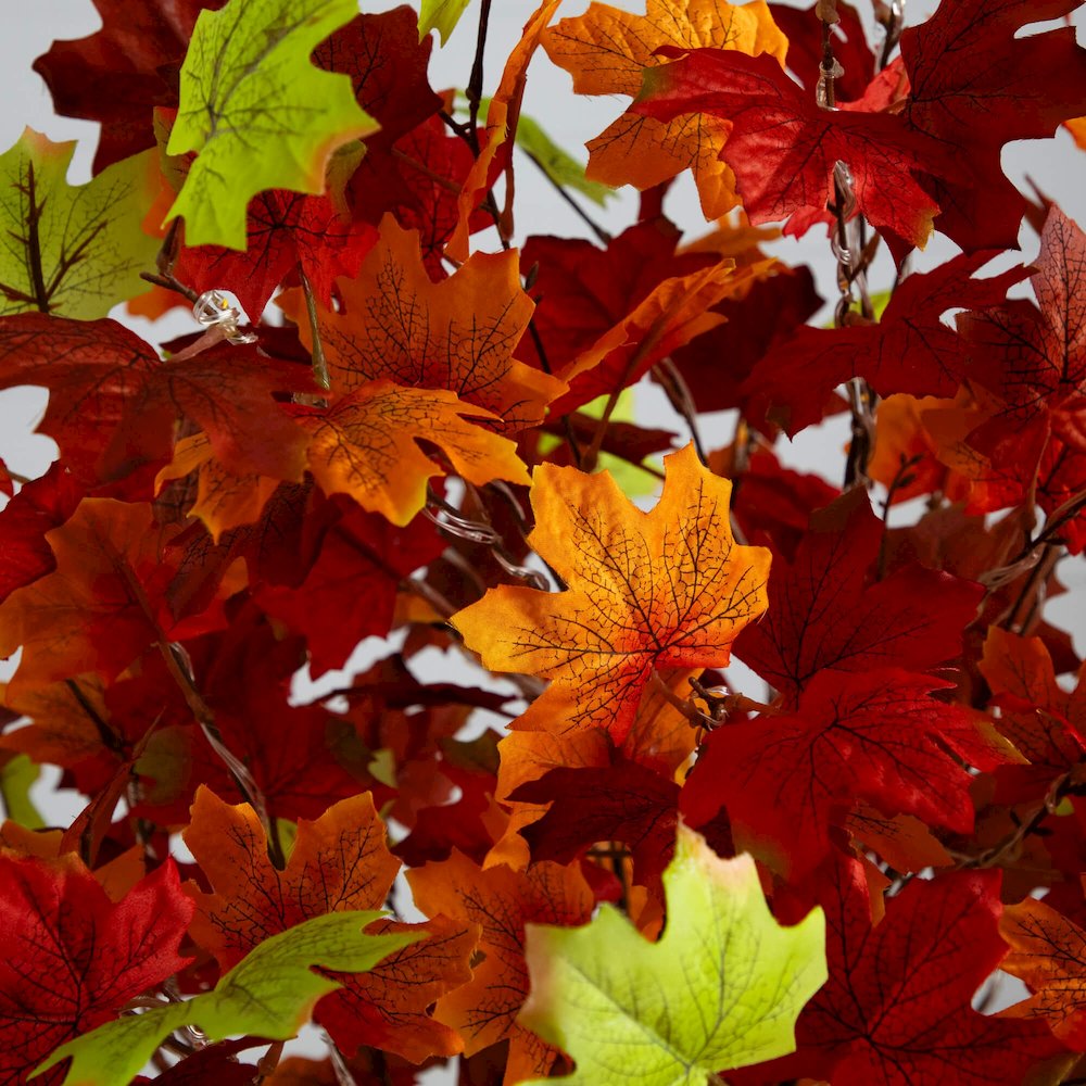 5ft. Pre-Lit Shades of Autumn Maple Artificial Fall Tree with 270 LED Lights. Picture 3