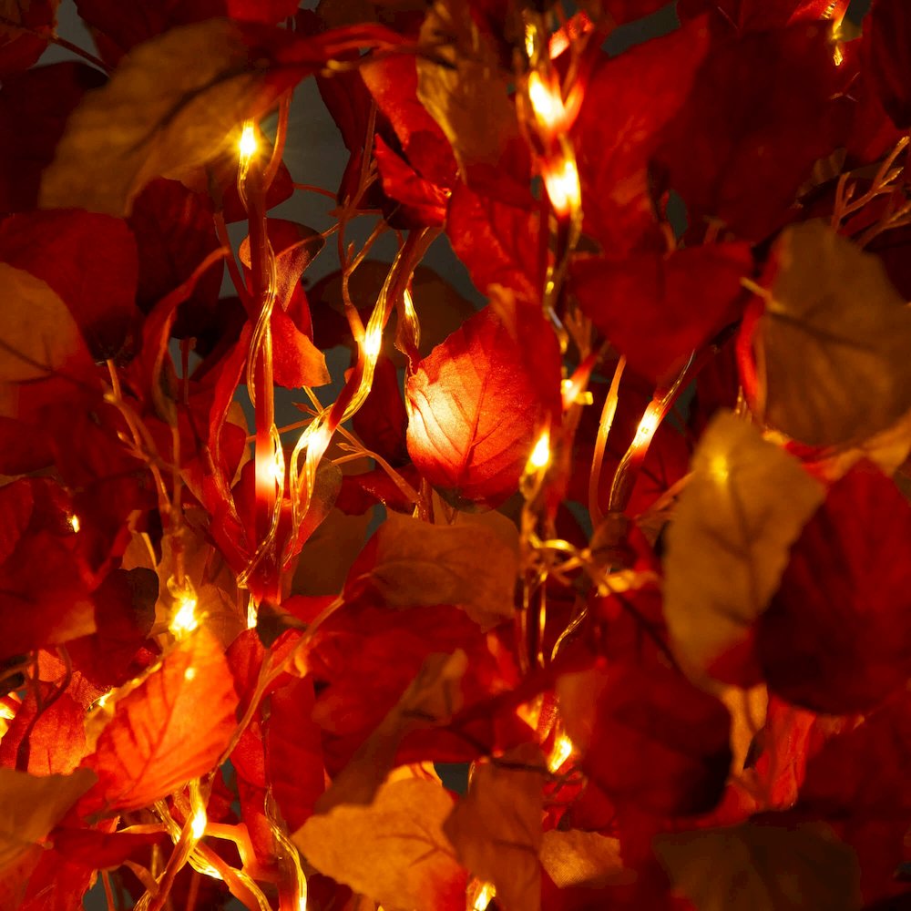 5ft. Pre-Lit Autumn Artificial Fall Tree with 200 Warm White LED Lights. Picture 3