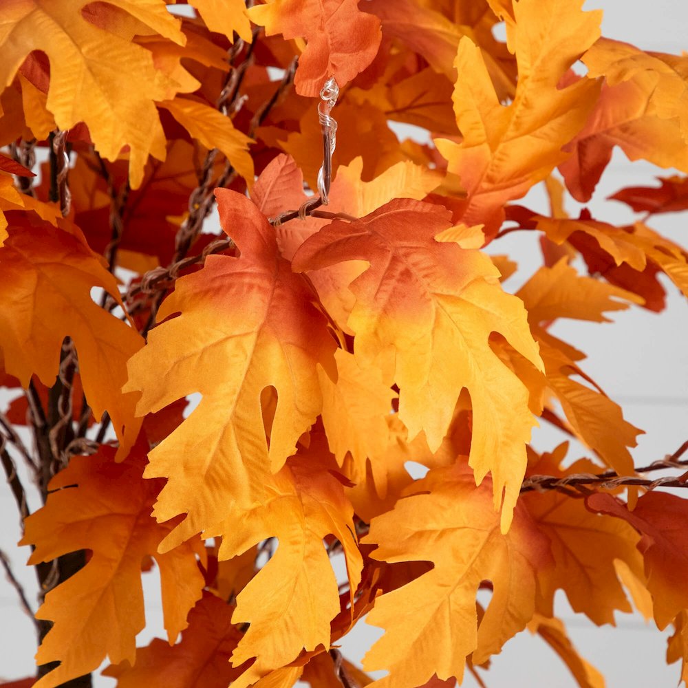7ft. Pre-Lit Autumn Maple Artificial Fall Tree with 450 Warm White LED Lights. Picture 2