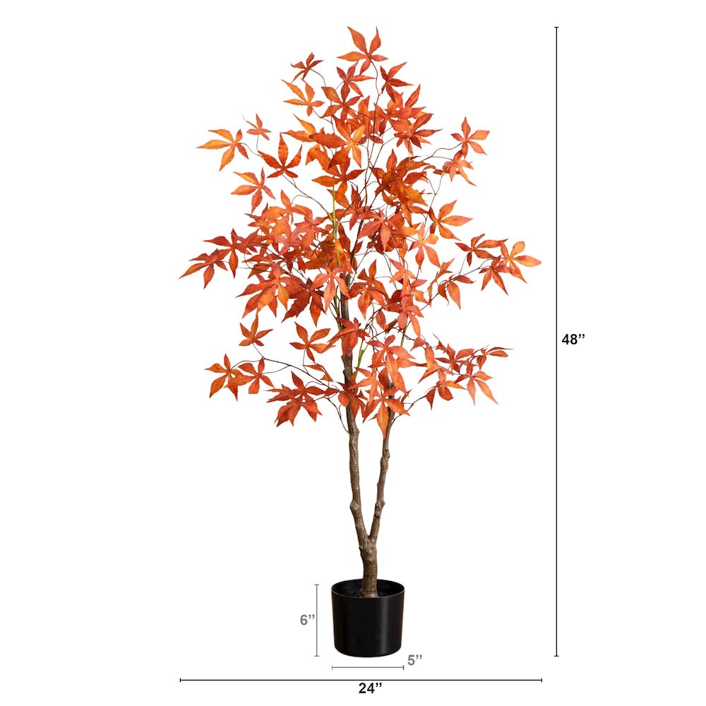 4ft. Autumn Japanese Maple Artificial Fall Tree. Picture 1