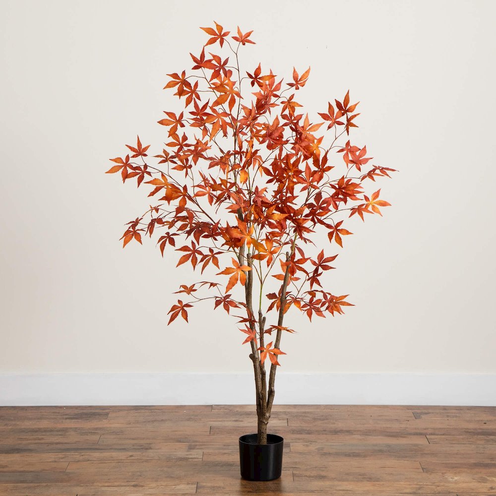 5ft. Autumn Japanese Maple Artificial Fall Tree. Picture 2