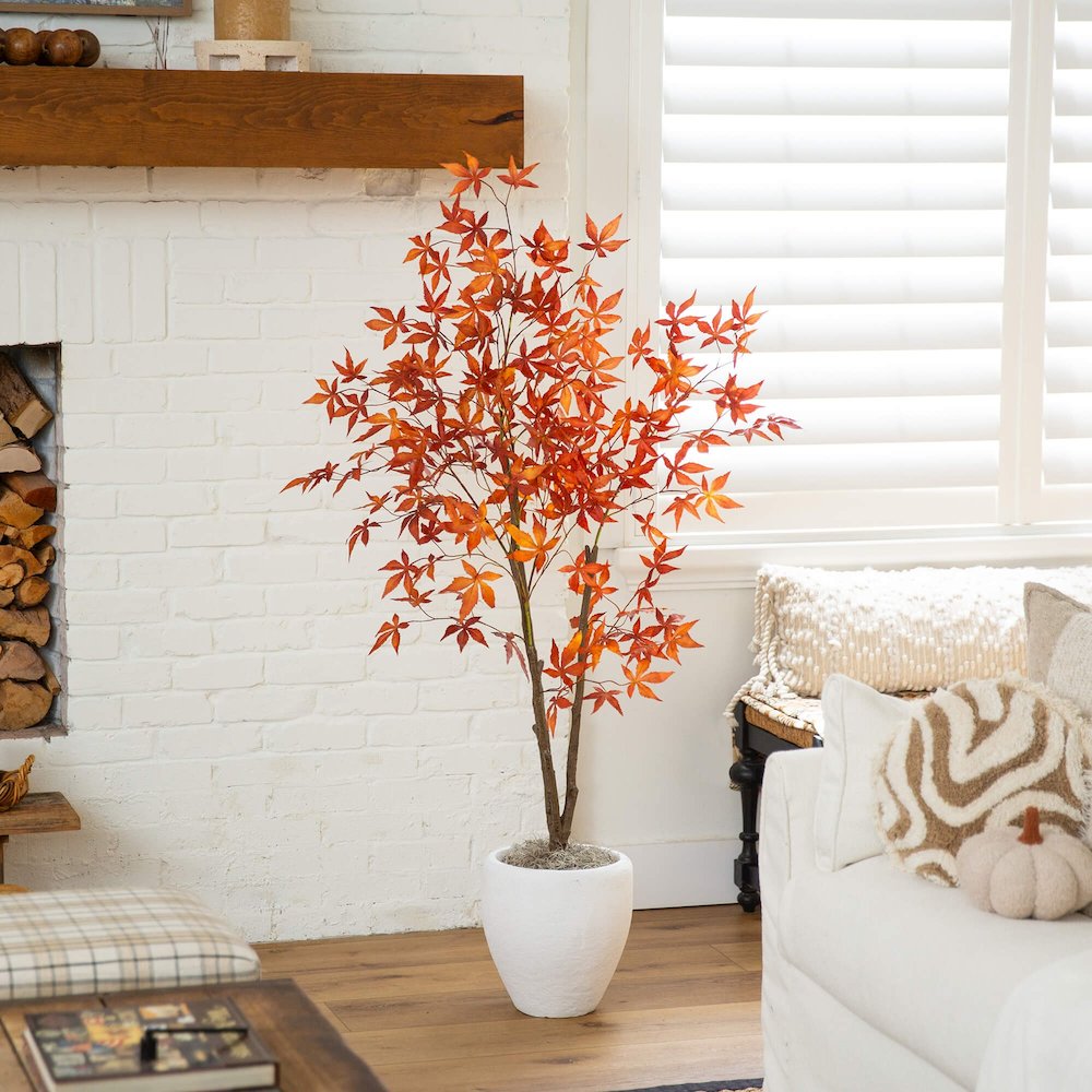 5ft. Autumn Japanese Maple Artificial Fall Tree. Picture 7