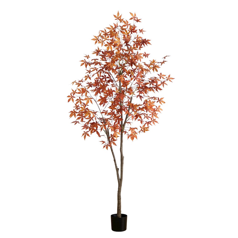 7ft. Autumn Japanese Maple Artificial Fall Tree. Picture 7