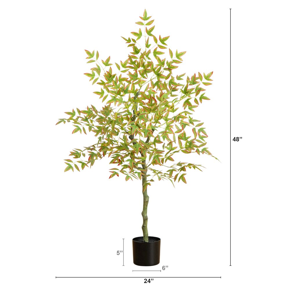 4ft. Autumn Nandina Artificial Fall Tree. Picture 6
