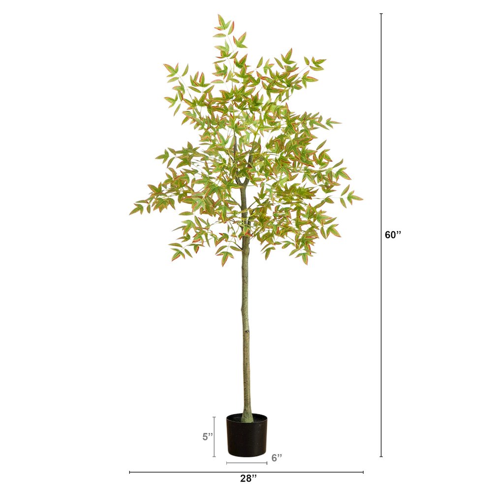 5ft. Autumn Nandina Artificial Fall Tree. Picture 1