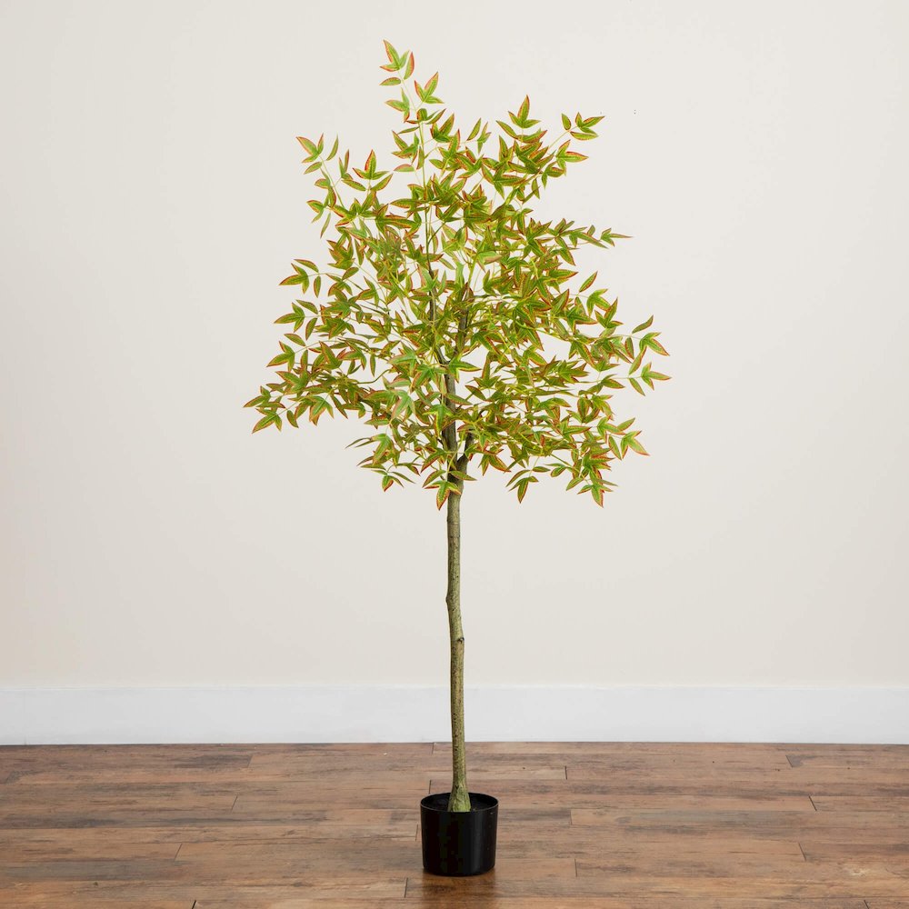5ft. Autumn Nandina Artificial Fall Tree. Picture 4