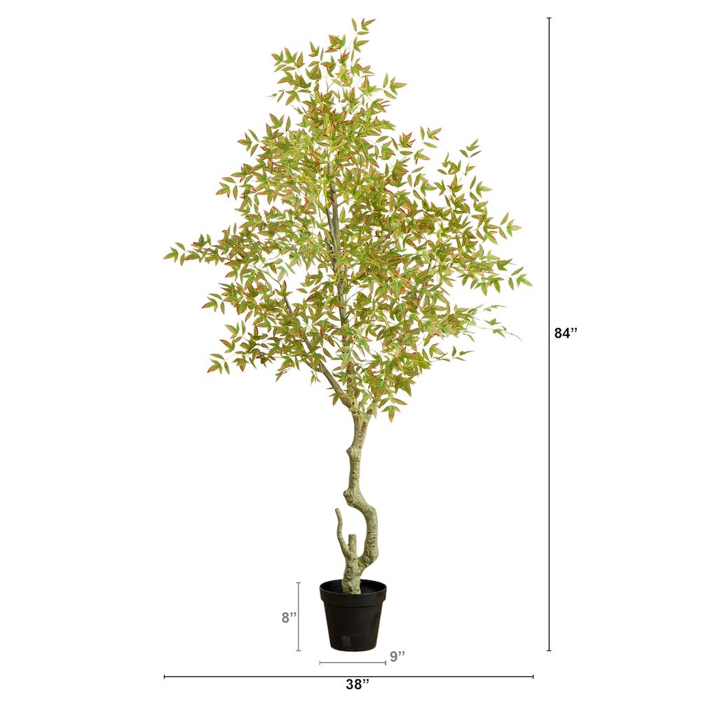 7ft. Autumn Nandina Artificial Fall Tree. Picture 8