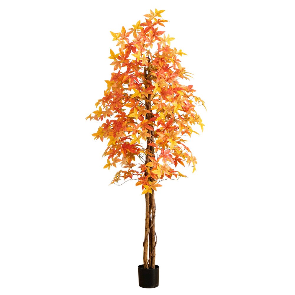 7ft. Autumn Deluxe Maple Artificial Fall Tree. Picture 1