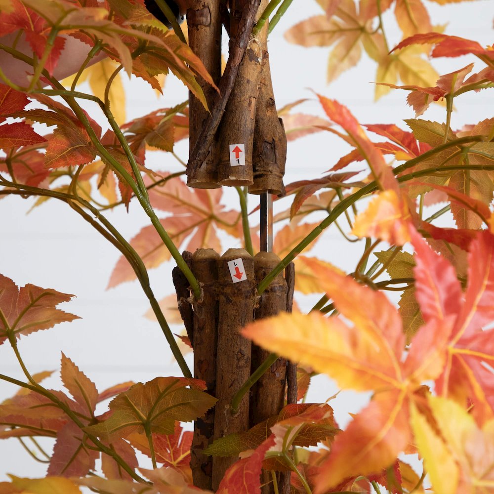 7ft. Autumn Deluxe Maple Artificial Fall Tree. Picture 3