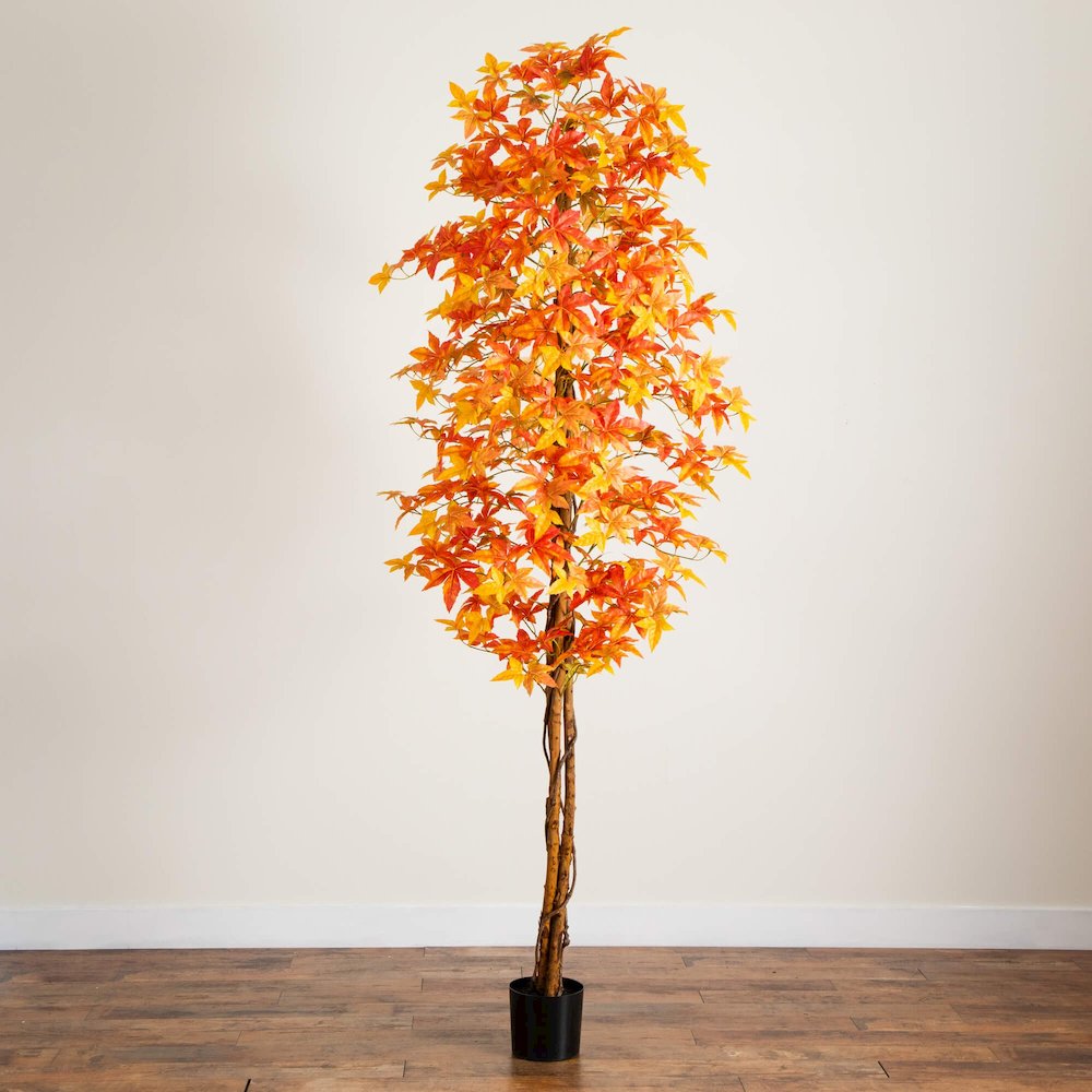 9ft. Autumn Deluxe Maple Artificial Fall Tree. Picture 2