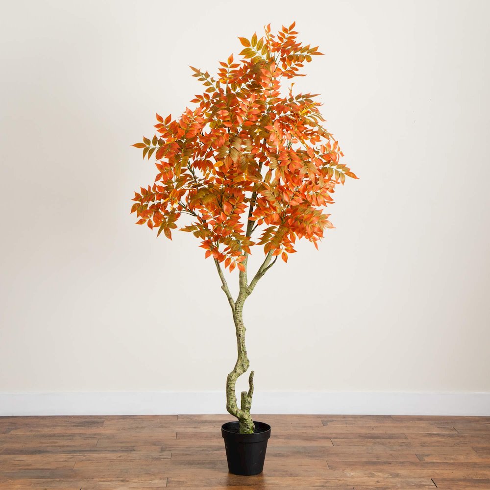7ft. Autumn Sumac Artificial Fall Tree. Picture 2