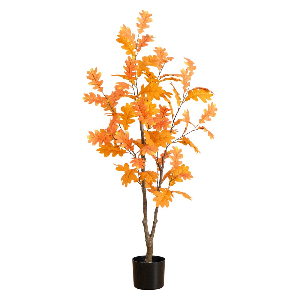 4ft. Artificial Autumn Oak Tree. Picture 4