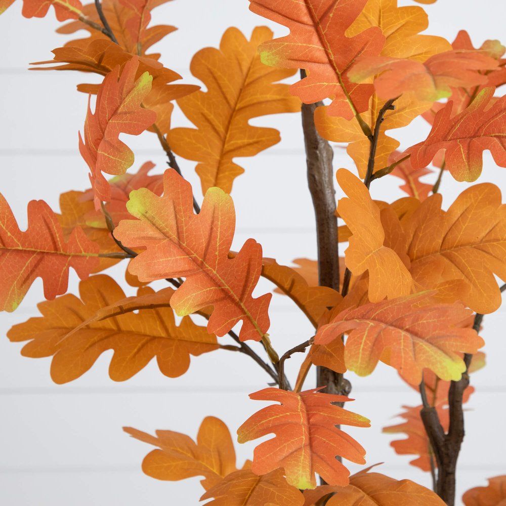 4ft. Artificial Autumn Oak Tree. Picture 5