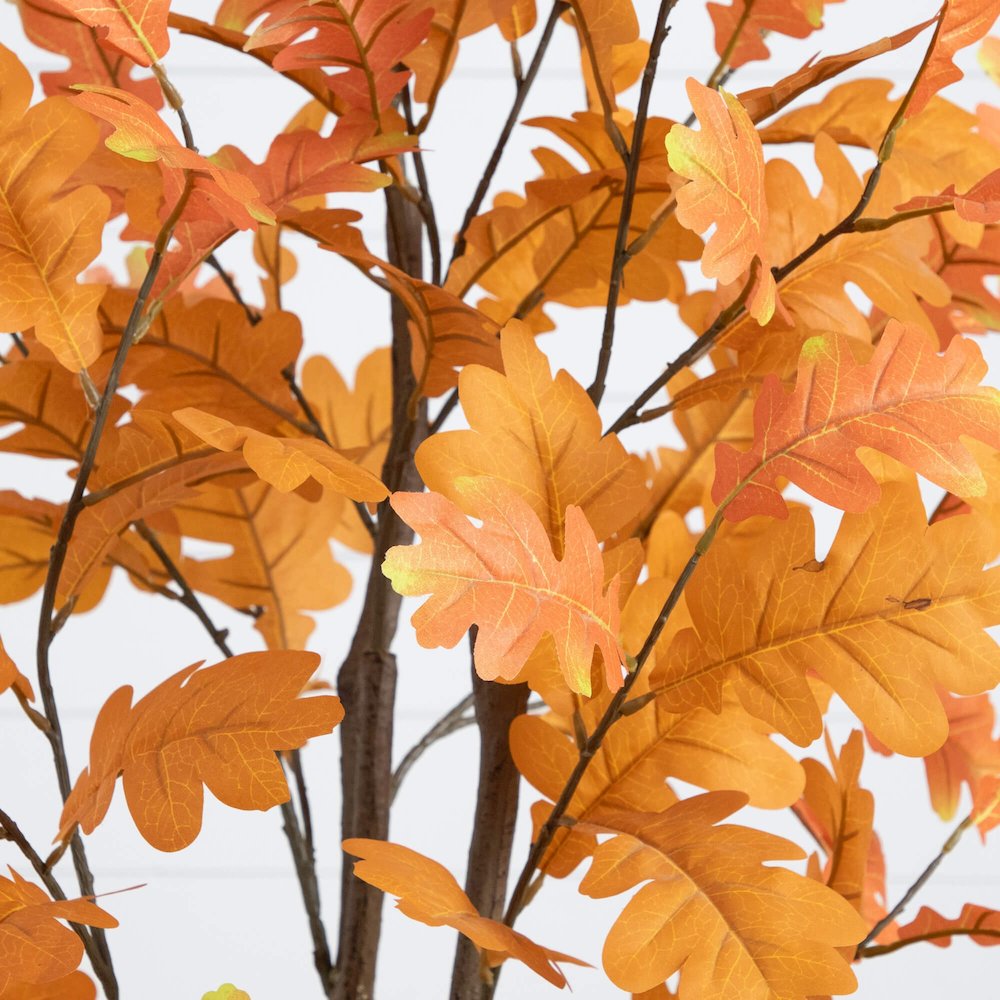 5ft. Artificial Autumn Oak Tree. Picture 5