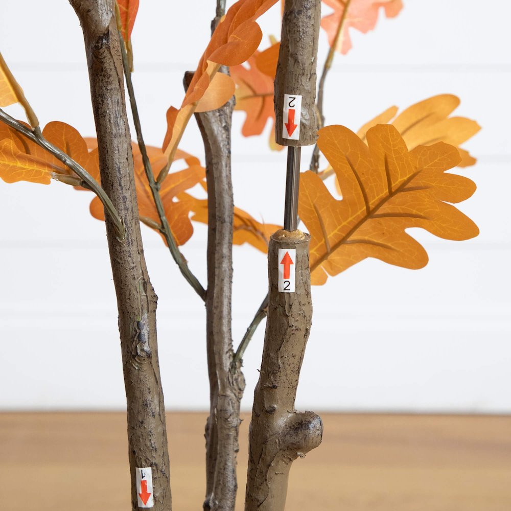 5ft. Artificial Autumn Oak Tree. Picture 2